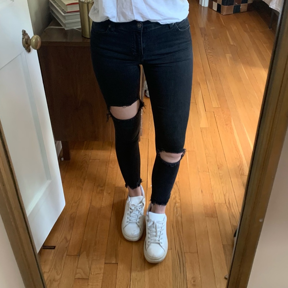 Free People black skinny jeans